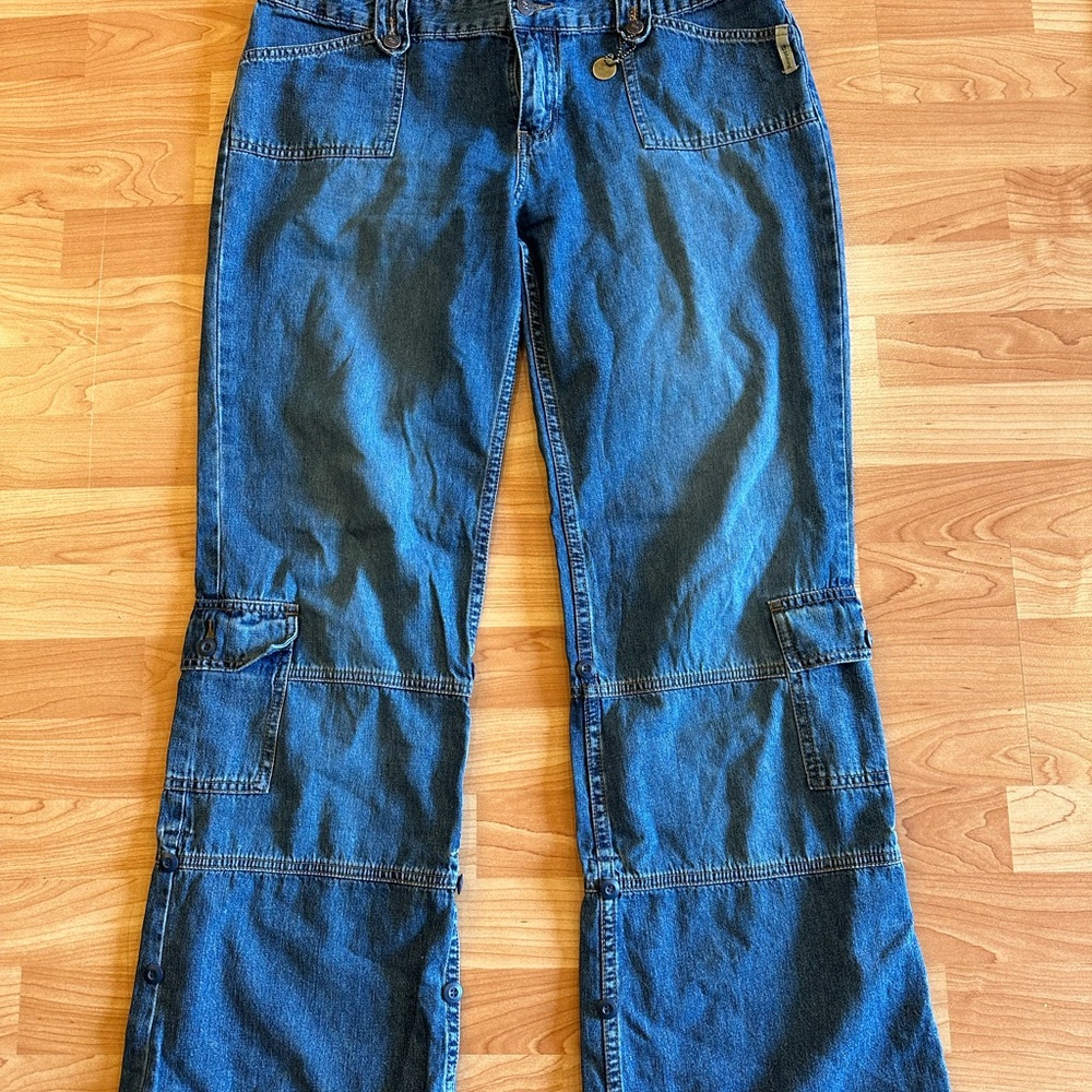 Billabong Blue Cargo Jeans Size 11